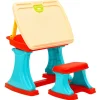 Jouets-vidaXL Bureau et chevalet d'apprentissage réglable pour enfants