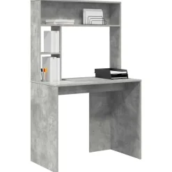 Meubles De Bureau-vidaXL Bureau 91 x 50 x 149 cm Bois d'ingénierie Gris béton