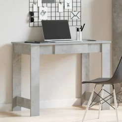 Meubles De Bureau-vidaXL Bureau 100x45x75 cm bois d'ingénierie Gris béton