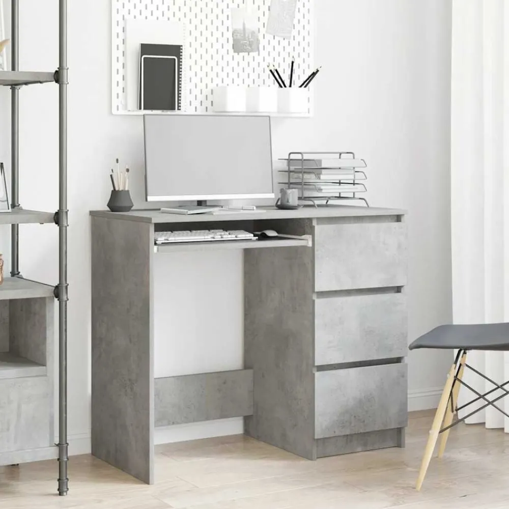 vidaXL Bureau 90x45x76 cm Bois d’ingénierie