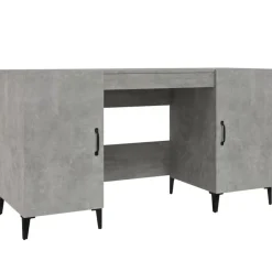 Meubles De Bureau-vidaXL Bureau 140x50x75 cm Bois d'ingénierie Gris béton
