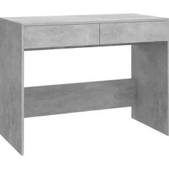 Meubles De Bureau-vidaXL Bureau 101x50x76,5 cm bois d'ingénierie Gris béton