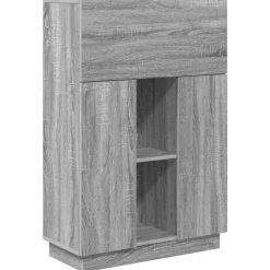 Meubles De Bureau-vidaXL Bureau Gris Sonoma 71.5 x 31.5 x 106.5 cm Bois d'ingénierie Sonoma gris