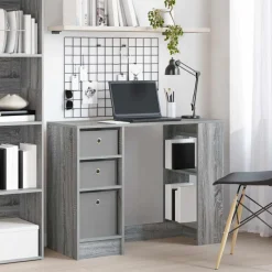Meubles De Bureau-vidaXL Bureau Gris Sonoma 100 x 40 x 75 cm Bois d'ingénierie Sonoma gris