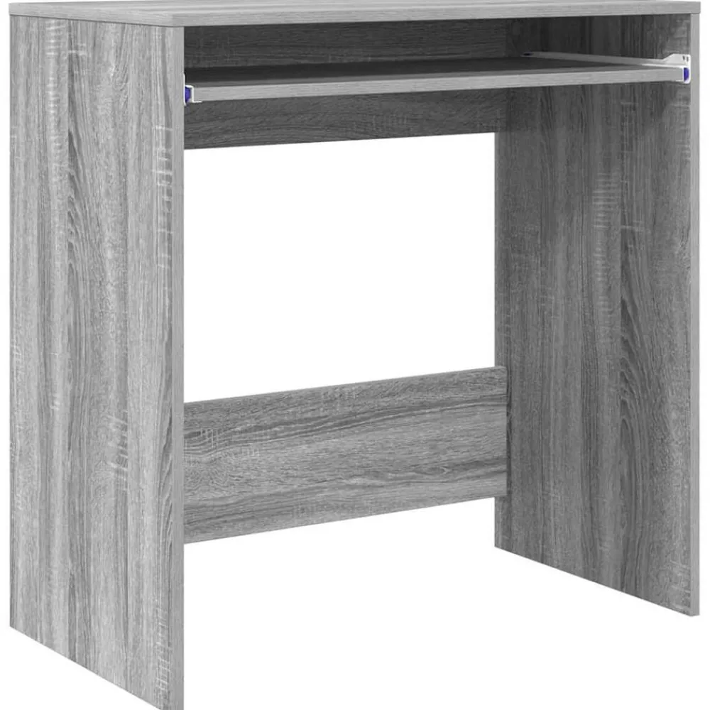 Meubles De Bureau-vidaXL Bureau Gris Sonoma 77,5 x 43 x 79 cm Bois d'ingénierie Sonoma gris