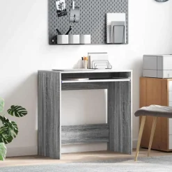 Meubles De Bureau-vidaXL Bureau Gris Sonoma 77,5 x 43 x 79 cm Bois d'ingénierie Sonoma gris