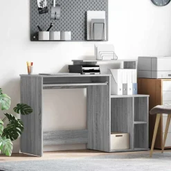 Meubles De Bureau-vidaXL Bureau Gris Sonoma 120,5 x 44 x 88,5 cm Bois d'ingénierie Sonoma gris