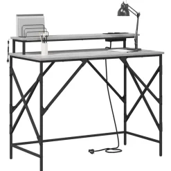 Meubles De Bureau-vidaXL Bureau Gris Sonoma 100 x 50 x 86,5 cm Bois d'ingénierie Sonoma gris