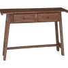 Tables-vidaXL Bureau Marron 110 x 30 x 79 cm Bois de Mahogany Massif