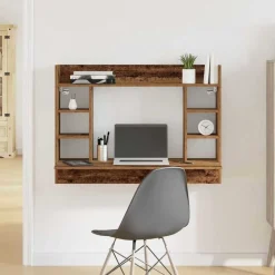 vidaXL Bureau mural Bois ancien 105 x 48 x 75 cm Bois d'ingénierie
