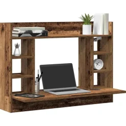 vidaXL Bureau mural Bois ancien 105 x 48 x 75 cm Bois d'ingénierie