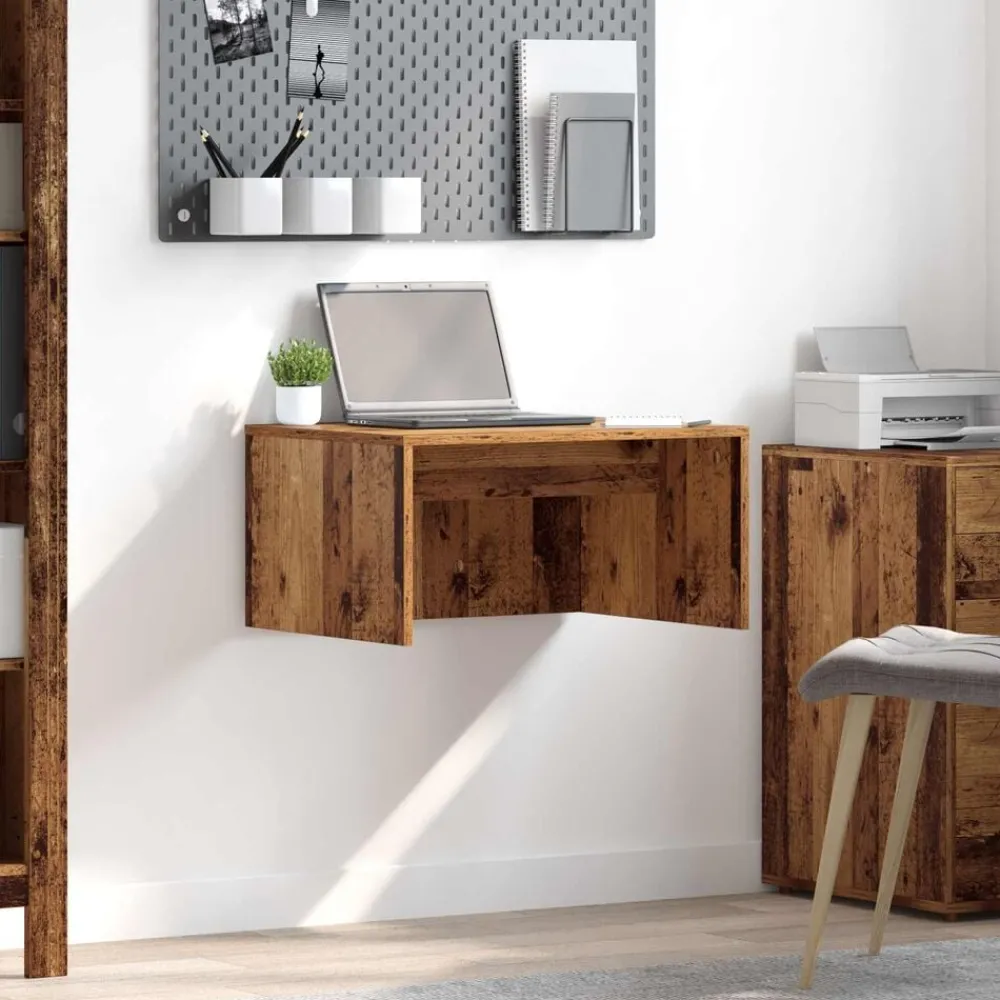 vidaXL Bureau mural 60 x 45 x 30 cm Bois d'ingénierie