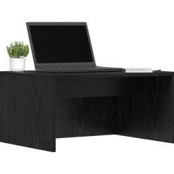 vidaXL Bureau mural Chêne noir 60 x 45 x 30 cm Bois d'ingénierie