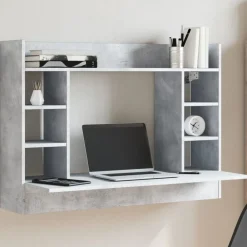 vidaXL Bureau mural 105x48x75 cm bois d'ingénierie