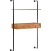 Étagères-vidaXL Bureau mural 90x40x170 cm Bois d'acacia solide
