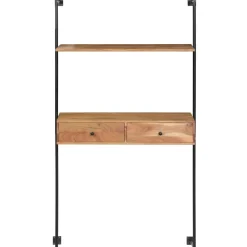 Étagères-vidaXL Bureau mural 90x40x170 cm Bois d'acacia solide