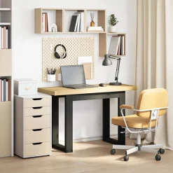 vidaXL Bureau NOAIN pieds en forme de U 120x50x75 cm bois massif pin