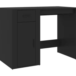 Meubles De Bureau-vidaXL Bureau 100x49x75 cm Bois d'ingénierie Noir