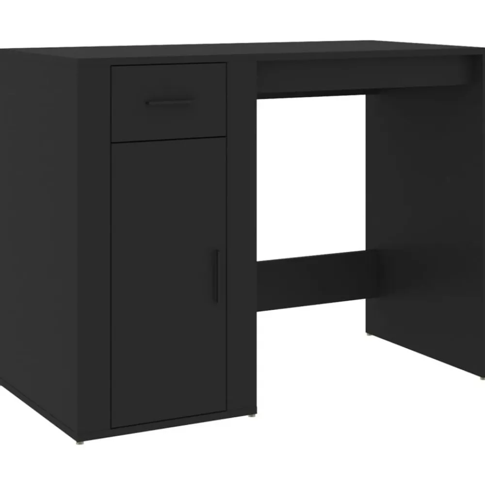 Meubles De Bureau-vidaXL Bureau 100x49x75 cm Bois d'ingénierie Noir