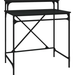 vidaXL Bureau 80x50x90 cm bois d'ingénierie et fer