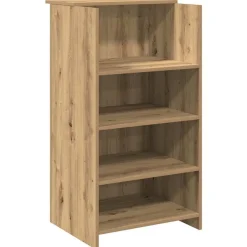 vidaXL Bureau réception chêne artisanal 55x50x103,5 cm bois ingénierie