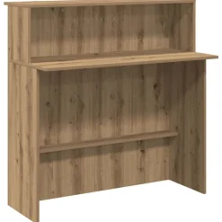 Meubles De Bureau-vidaXL Bureau réception chêne artisanal 100x50x103,5cm bois ingénierie ch&ecirc;ne artisanal