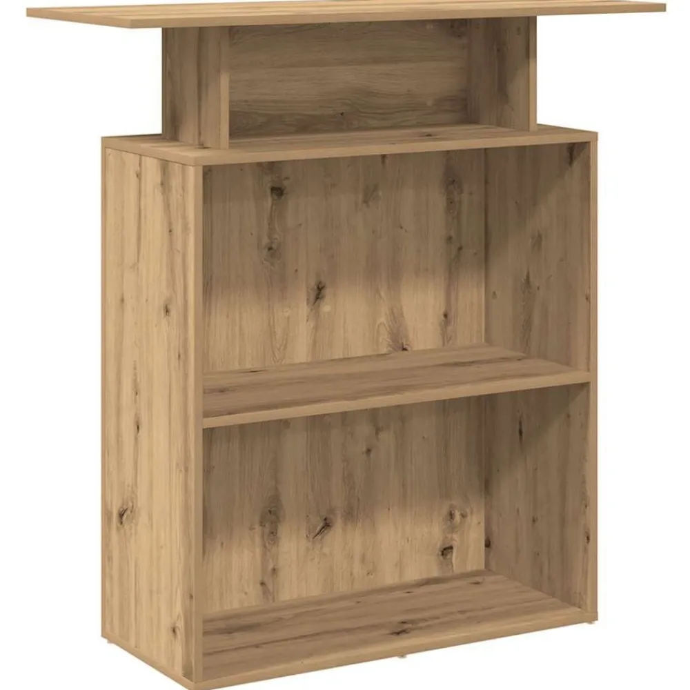 Meubles De Bureau-vidaXL Bureau réception chêne artisanal 100x40x104 cm bois ingénierie chêne artisanal