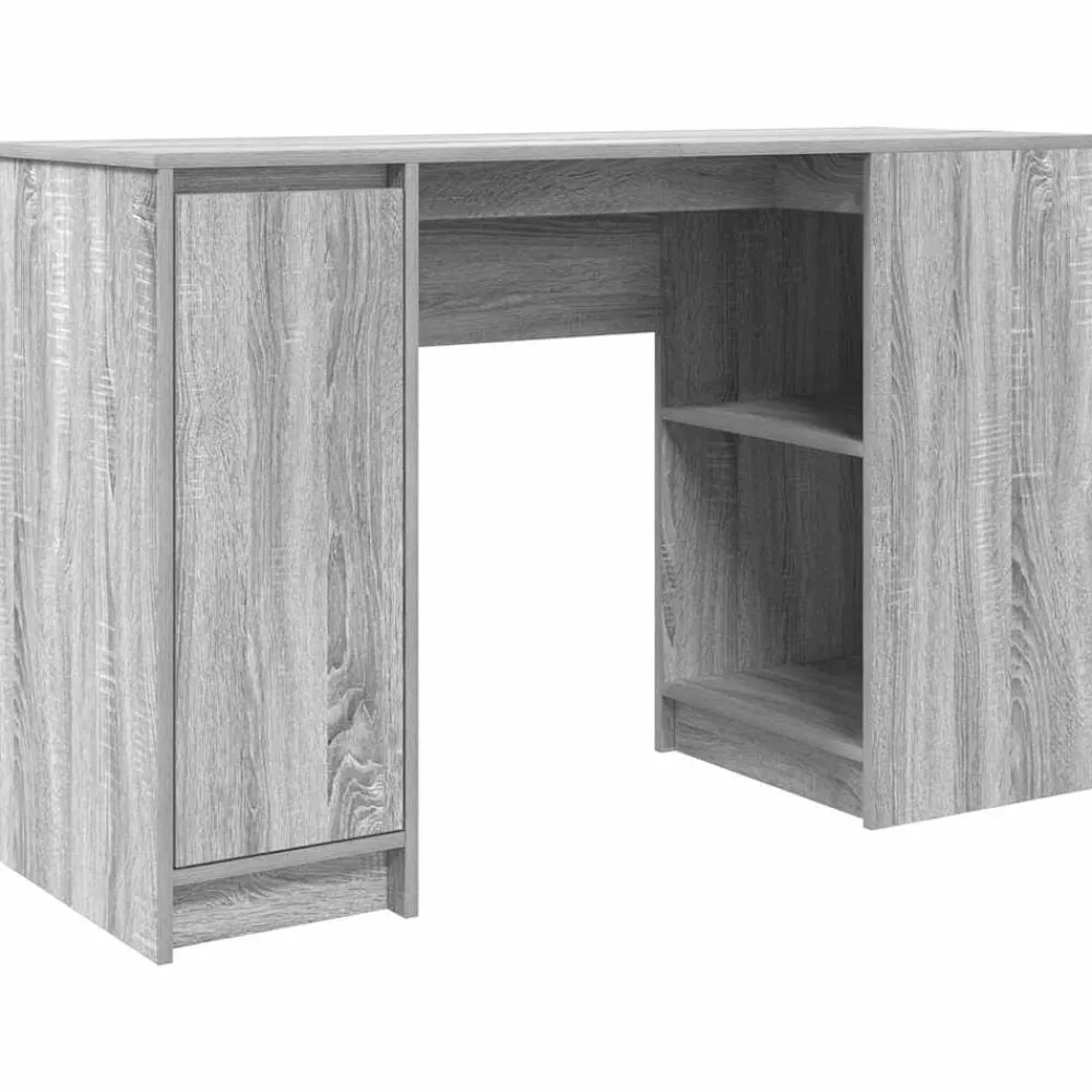 Meubles De Bureau-vidaXL Bureau 120x42x76 cm bois d'ingénierie Sonoma gris