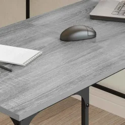 Meubles De Bureau-vidaXL Bureau 139x139x75 cm bois d'ingénierie Sonoma gris