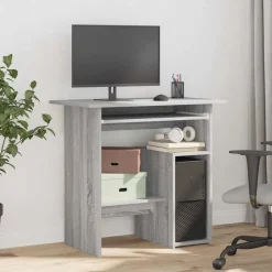 Meubles De Bureau-vidaXL Bureau 80x45x74 cm Bois d'ingénierie Sonoma gris
