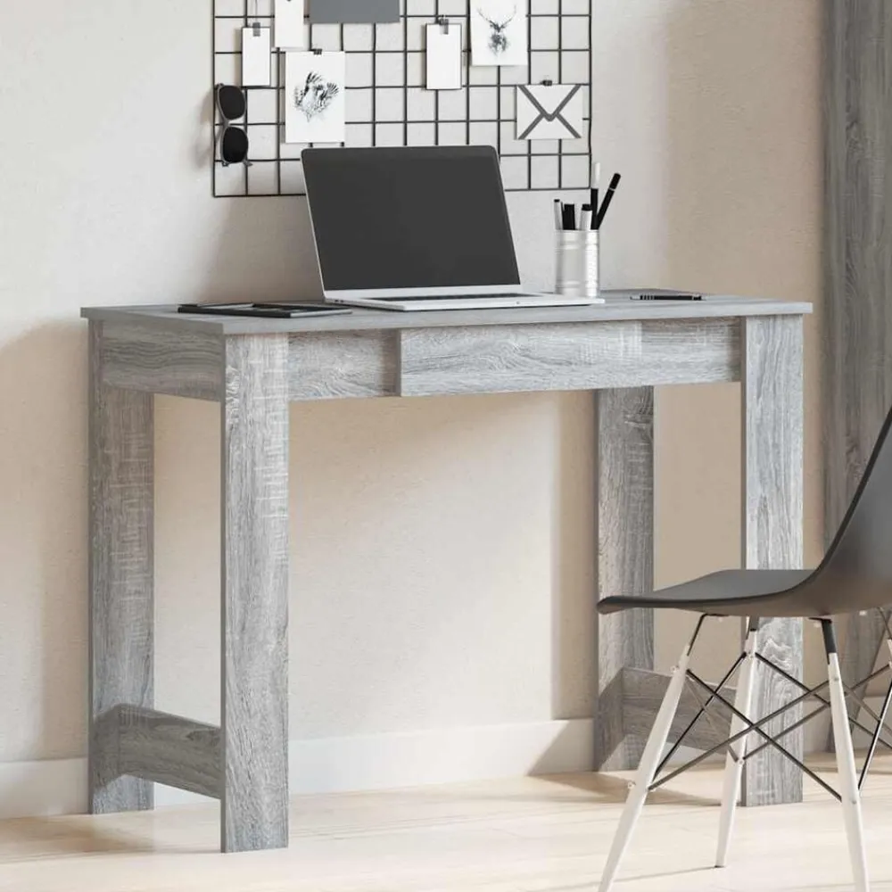 vidaXL Bureau 100x45x75 cm bois d'ingénierie