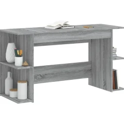 Meubles De Bureau-vidaXL Bureau 140x50x75 cm bois d'ingénierie Sonoma gris