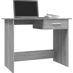 Meubles De Bureau-vidaXL Bureau 100x50x76 cm Bois d'ingénierie Sonoma gris