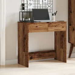 Meubles De Bureau-vidaXL Bureau style 80x40x75 cm bois d'ingénierie Vieux bois