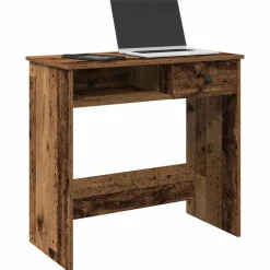 Meubles De Bureau-vidaXL Bureau style 80x40x75 cm bois d'ingénierie Vieux bois