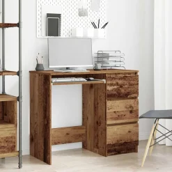 Meubles De Bureau-vidaXL Bureau 90x45x76 cm bois d'ingénierie Vieux bois