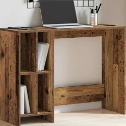 Meubles De Bureau-vidaXL Bureau 102,5x35x75 cm bois d'ingénierie Vieux bois