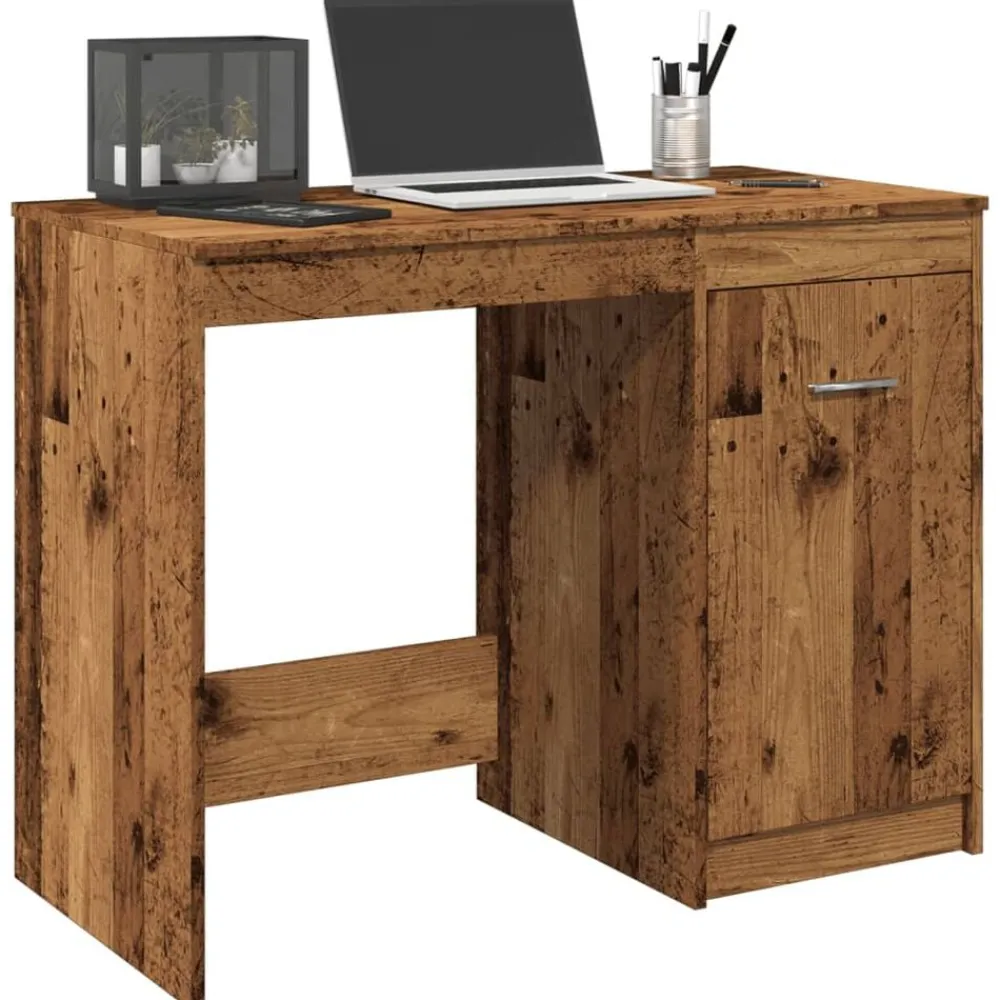 Meubles De Bureau-vidaXL Bureau 100x50x76 cm bois d'ingénierie Vieux bois
