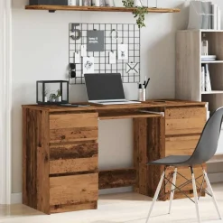 vidaXL Bureau 140x50x77 cm bois d'ingénierie