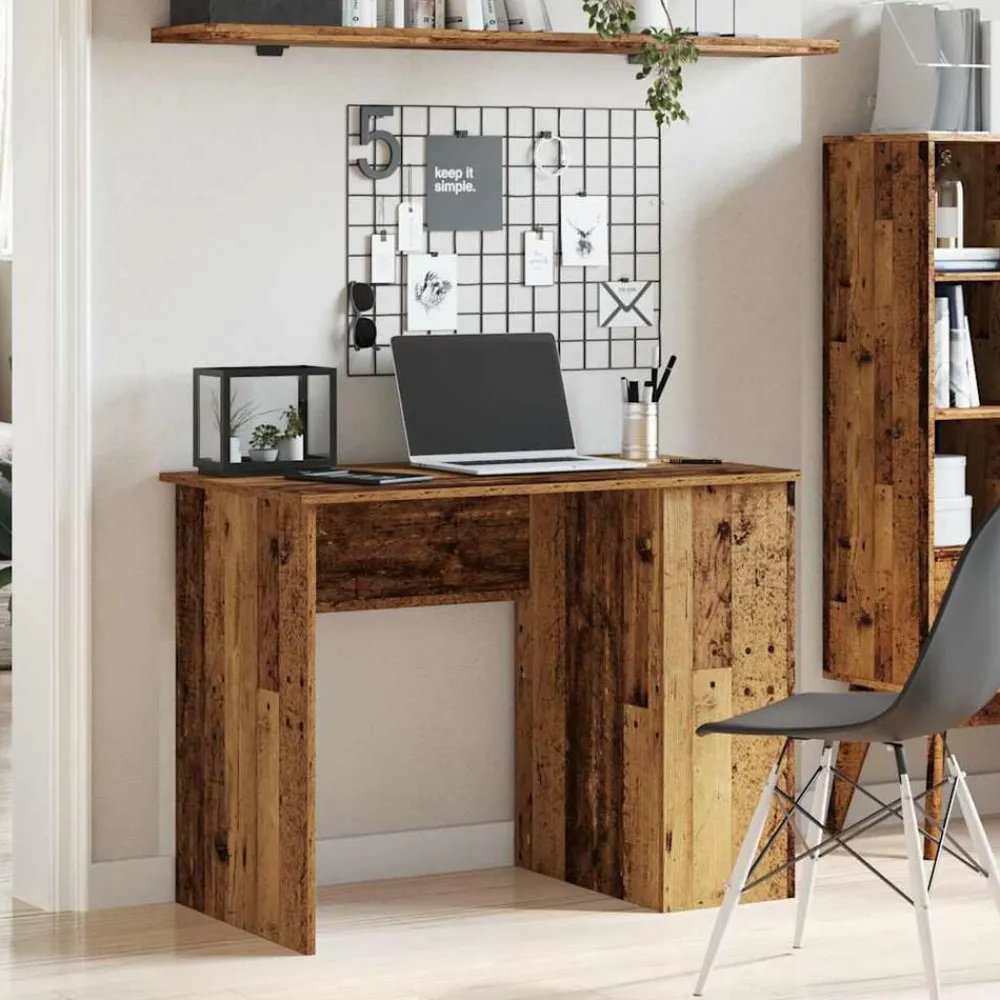 Meubles De Bureau-vidaXL Bureau 100x55x75 cm bois d'ingénierie Vieux bois