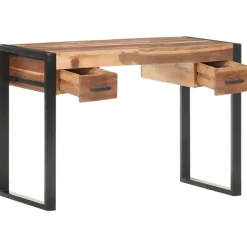 vidaXL Bureau 110x50x76 cm Bois solide