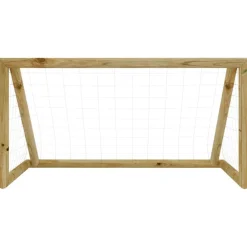 vidaXL But de football avec filet 160x80x100 cm Bois de pin imprégné