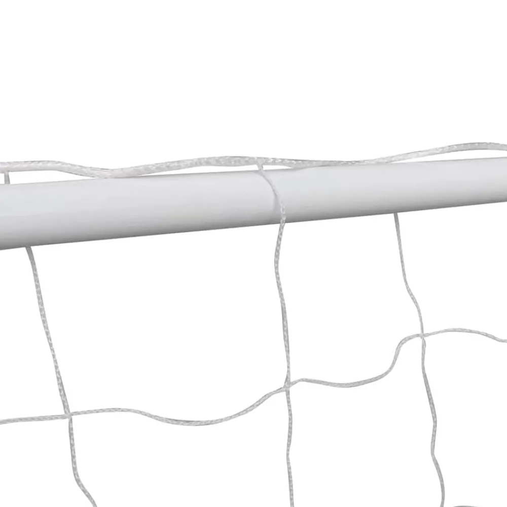 Divers Sports-vidaXL But de football avec filet 182x61x122 cm Acier Blanc