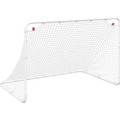 vidaXL But de football Blanc 122x81x81 cm Acier