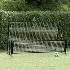 vidaXL But de football de rebondissement 2 en 1 202x104x120 cm Acier