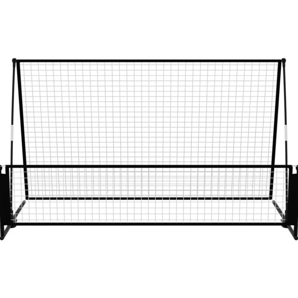 vidaXL But de football de rebondissement 2 en 1 202x104x120 cm Acier