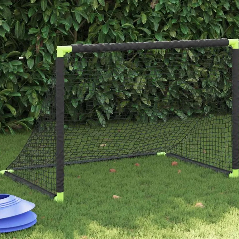 Divers Sports-vidaXL But de football pour enfants pliable noir 90x64x64 cm