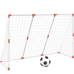Divers Sports-vidaXL But de football pour enfants avec ballons 2 en 1 blanc