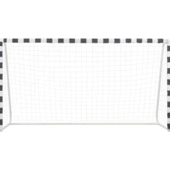 vidaXL But de football 300x160x90 cm Métal Noir et blanc