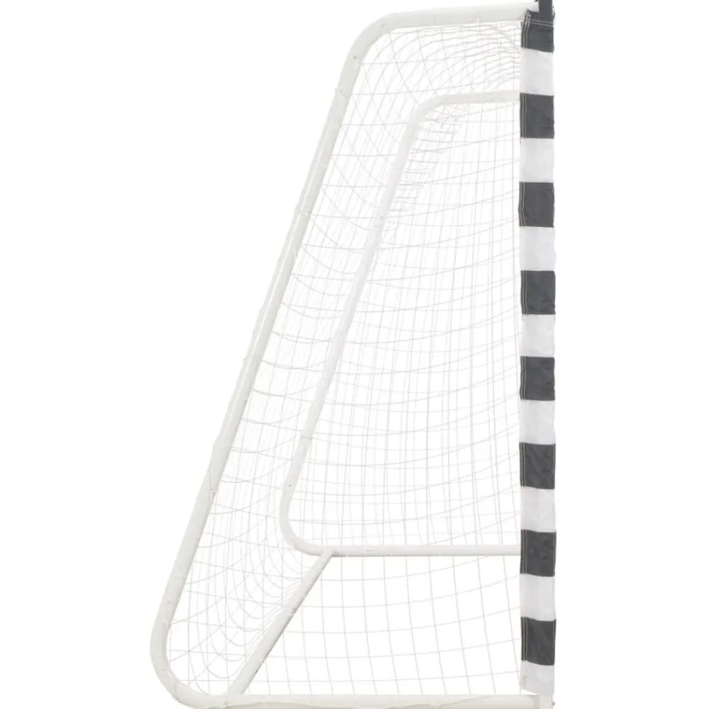 vidaXL But de football 300x160x90 cm Métal Noir et blanc